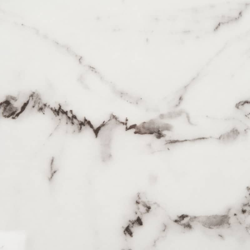 SAFAVIEH Corene White Marble/ Black Oval Coffee Table - 47.5" W x 31.5" L x 15" H - 48Wx32Dx15H