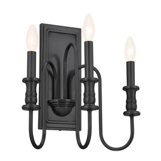 Kichler Lighting Karthe 13 inch 3-Light Wall Sconce Black
