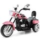 preview thumbnail 6 of 7, 3-Wheel Electric Ride On Toy with Foot Pedal & Horn & Headlight Pink