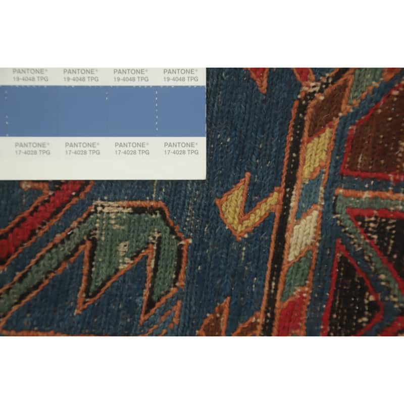 Hand Knotted Oriental 100% Wool Carpet Traditional Tribal Oranges & Rust Sumak Area Rug - 10' 6'' X 6' 8''
