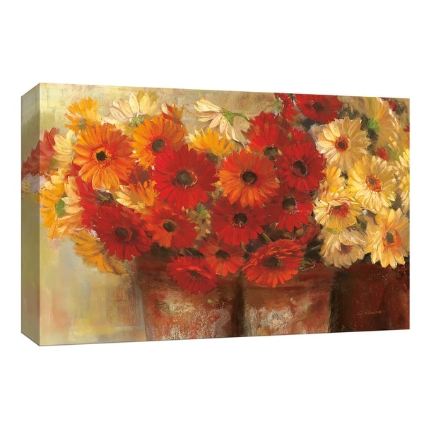 PTM Images 9-153603 PTM Canvas Collection 8" x 10" - "Chelsea Gerberas" Giclee Flowers Art Print on Canvas