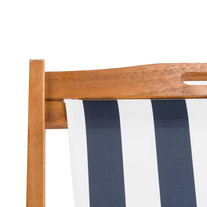 SAFAVIEH Outdoor Natalya Foldable Sling Chair (Set of 2) - 24W x 34D x 41H
