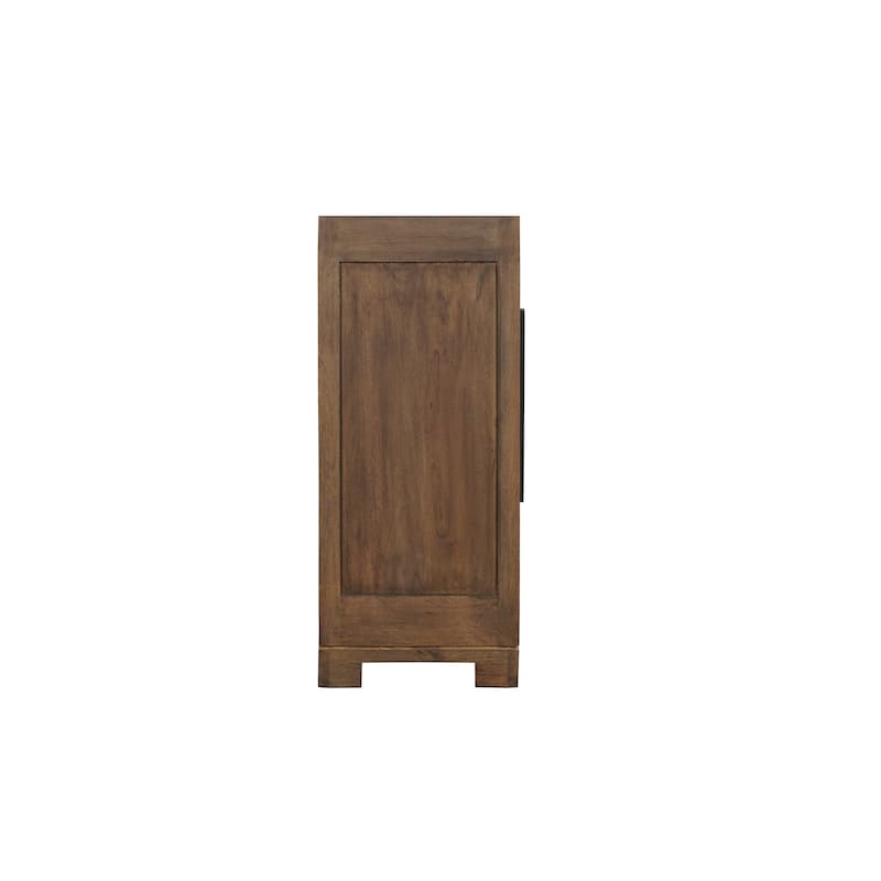 Willow 4-door Geometric Solid Wood Sideboard