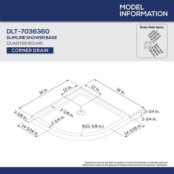 DreamLine Prime 36 in. x 36 in. x 74 3/4 in. Sliding Shower Enclosure and Shower Base Kit - 36" x 36" - 36" x 36"