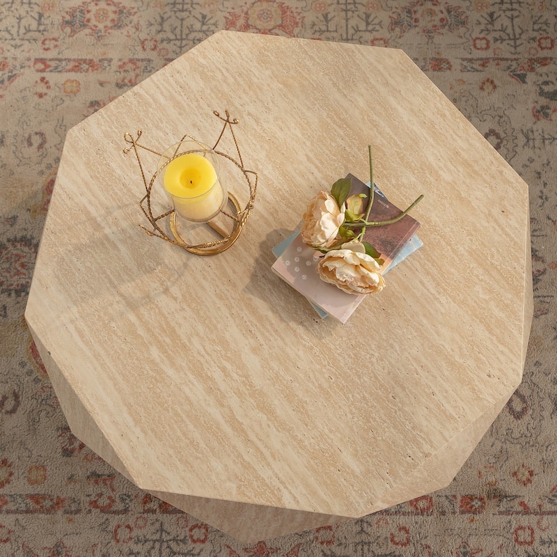 Modern Farmhouse Drum Coffee Table - 8' x 10'