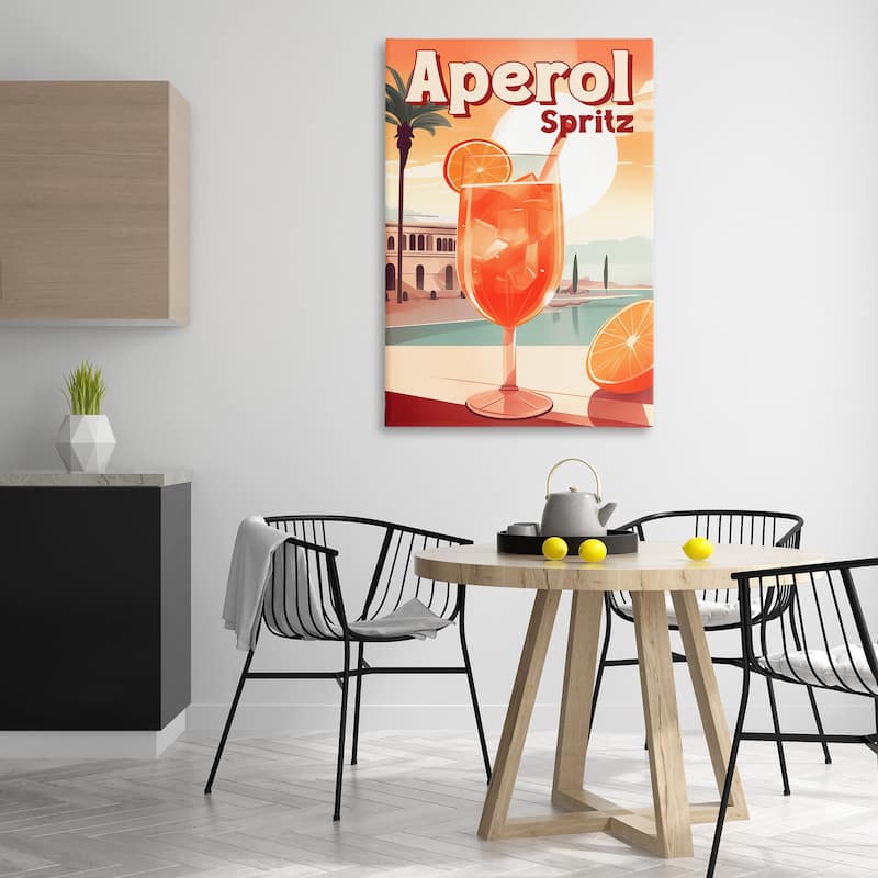 Stupell Bright Tropical Aperol Spritz Canvas Wall Art Design By Andreas Magnusson