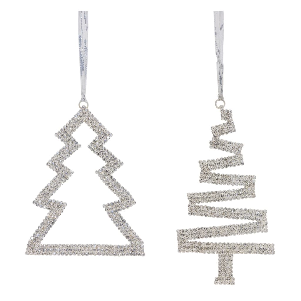 Set of 6 Jewel Tree Christmas Ornaments 5.75"