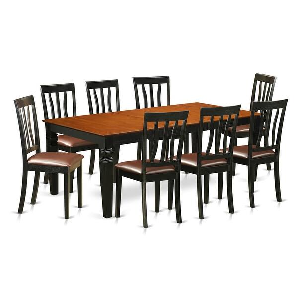 Shop 9 Piece Dining Set With 1 Logan Dining Table And 8 Dining