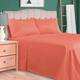 Miranda Haus 700 Thread Count Egyptian Cotton Solid Deep Pocket Sheet Set - Queen - Coral