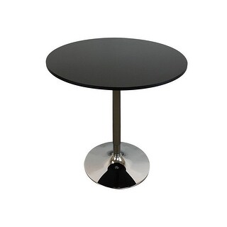 36-Inch Counter Height Table with Round Top and Stainless Steel Base ...