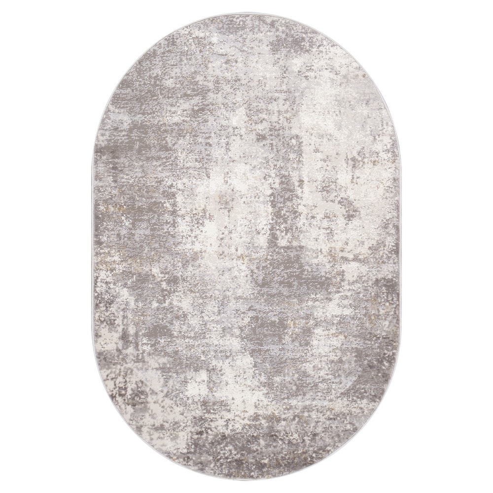 Pasargad Home Turkish Stella Design Abstract L.Grey Area Rug
