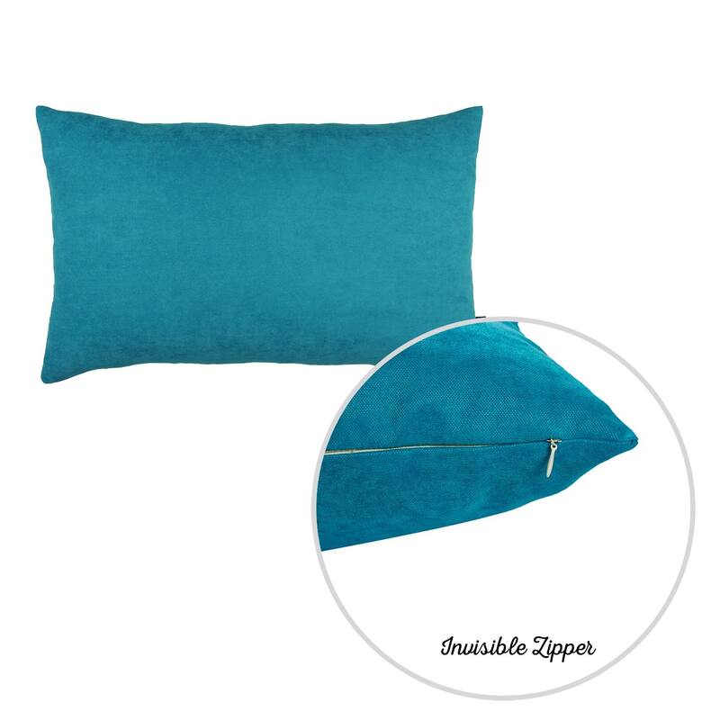 Honey Set of 2 Decorative Throw Pillow Cover Solid Color Lumbar