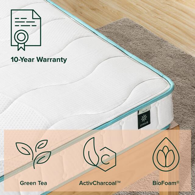 Priage by ZINUS 6 Inch Tight Top Spring Mattress