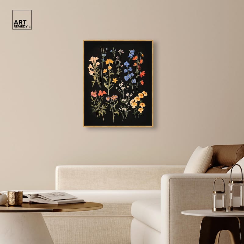 Darkling Daisies II Canvas by Art Remedy