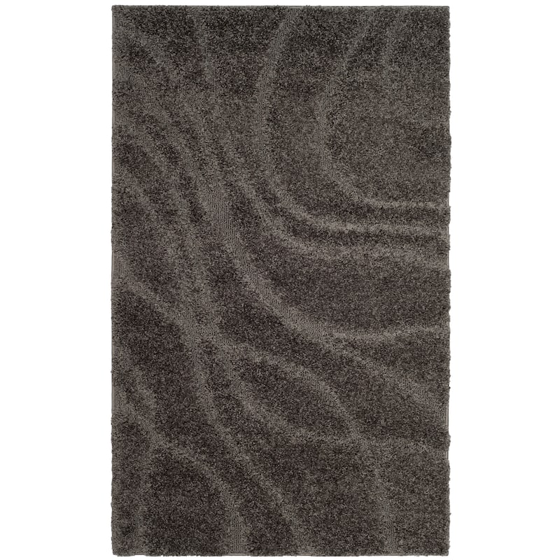 SAFAVIEH Florida Shag Sigtraud Abstract Waves 1.2-inch Area Rug