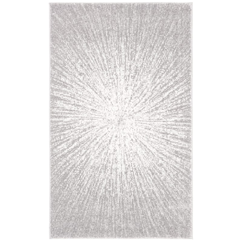 SAFAVIEH Evoke Coralee Abstract Boho Burst Rug - 2'2" x 5' - Dark Grey/Ivory