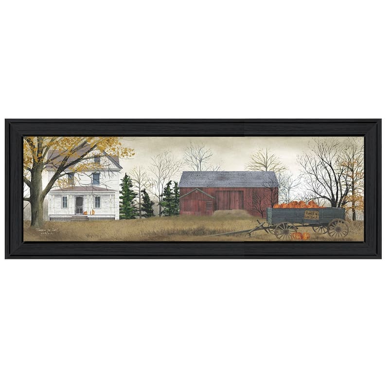 TrendyDecor4U Contemporary "Pumpkins For Sale" Framed Print Wall Art by Billy Jacobs