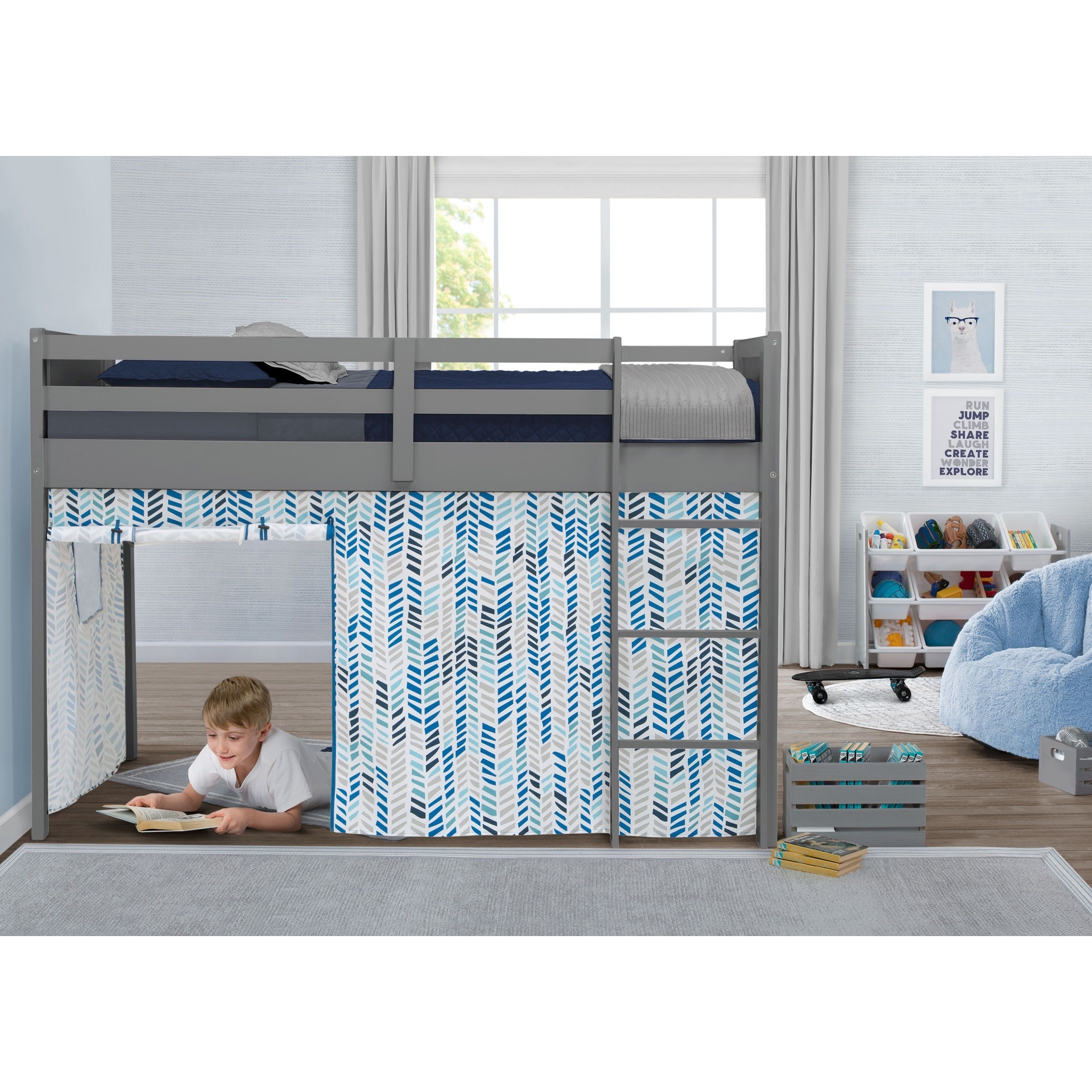 Curtain set for junior loft bed clearance