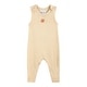 preview thumbnail 1 of 2, Light Brown Pumpkin Knit Romper