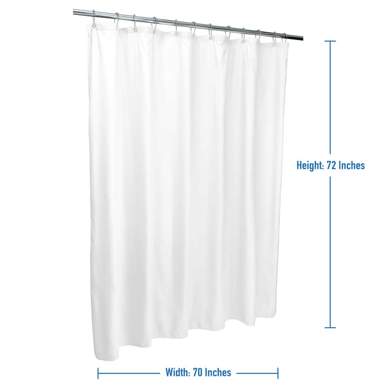 Bath Bliss Microfiber Soft Touch Diamond Design Shower Curtain Liner in Charcoal