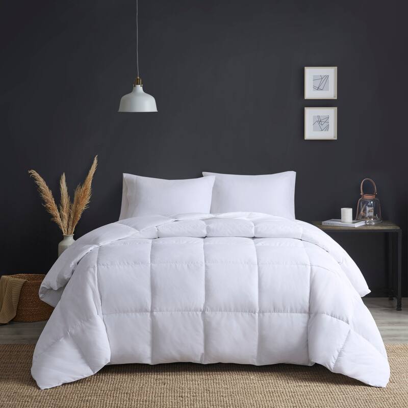 Madison Park Heavy Warmth Goose Feather and Down Oversize Comforter - King - Cal King - White