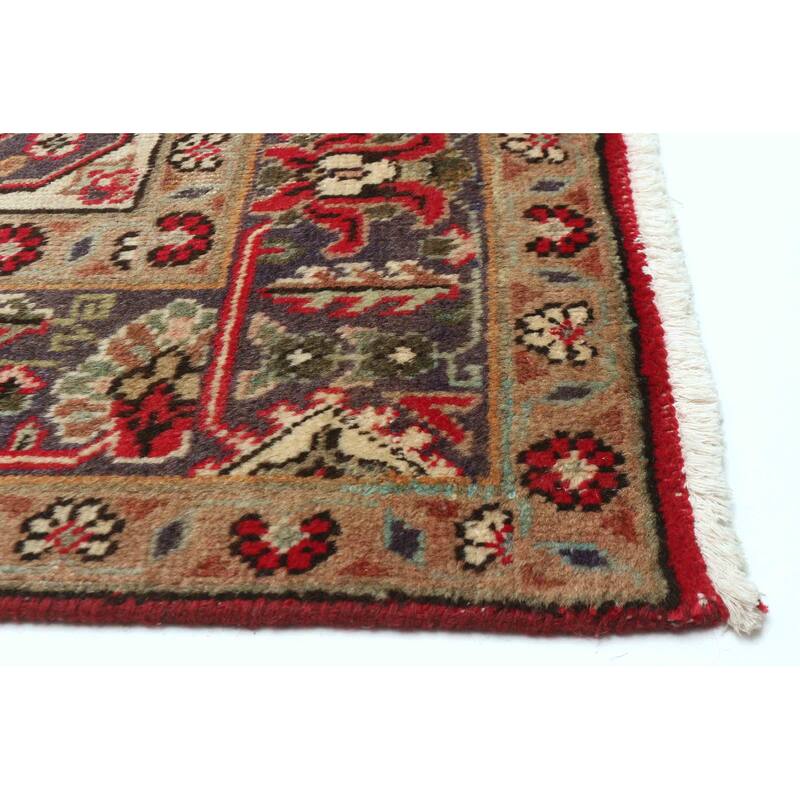ECARPETGALLERY Hand-knotted Konya Anatolian Red Wool Rug - 5'0 x 12'6