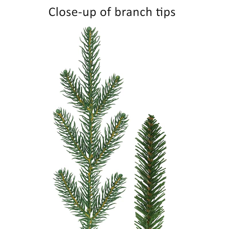 Puleo International 4.5 ft. Pre-Lit Hillside Spruce Artificial Tree
