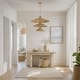 preview thumbnail 8 of 10, Varaluz Hilton Head 15-Light 3-Tier Pendant - French Gold/Natural Seagrass