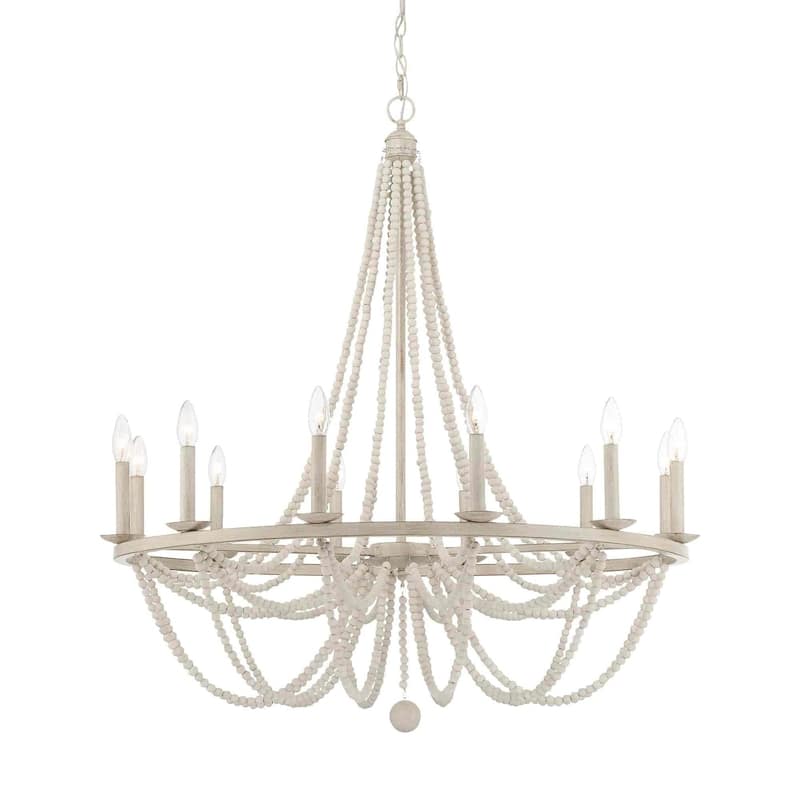 Cauhu 12-light Farmhouse Empire Beaded Chandelier