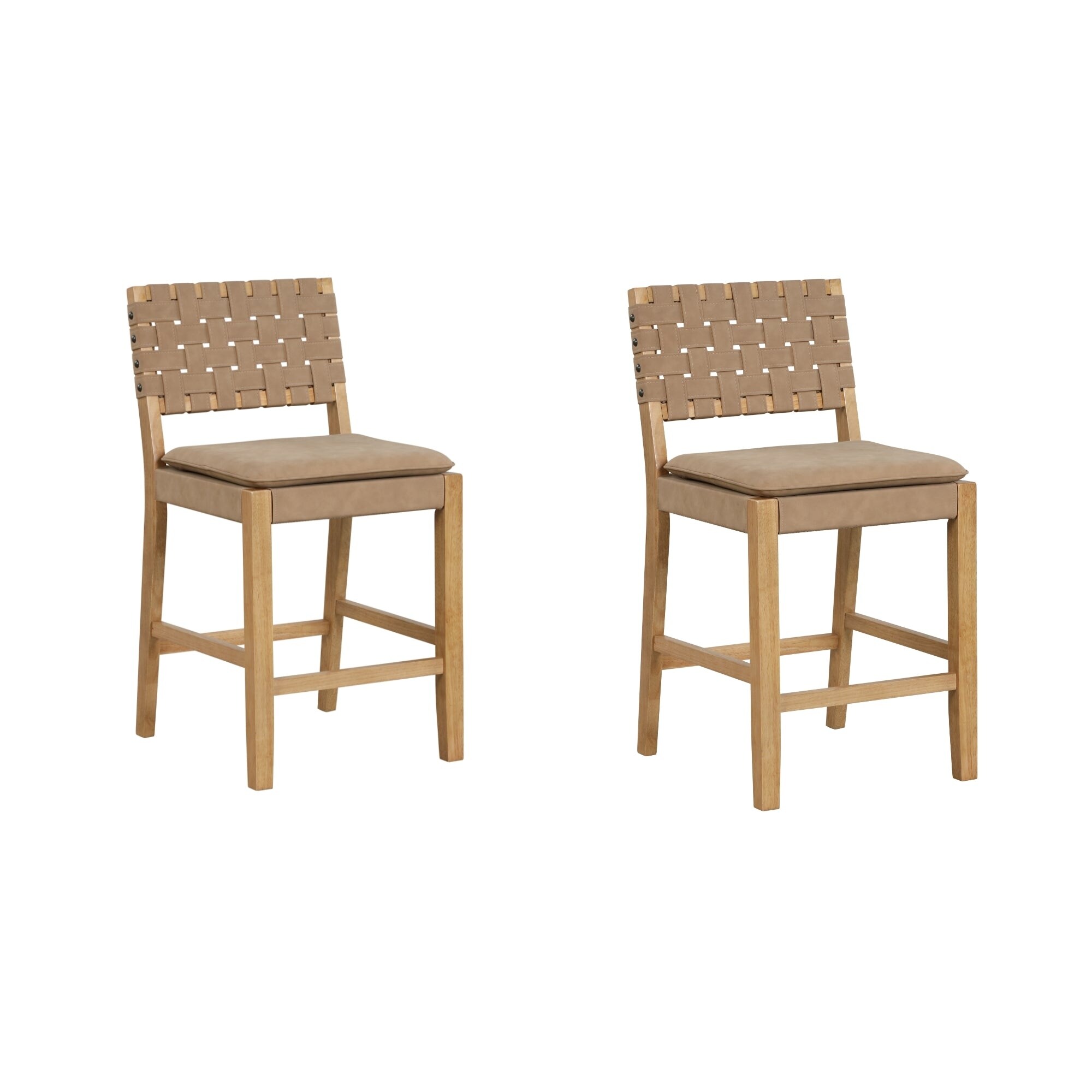 James faux leather counter stool 2025