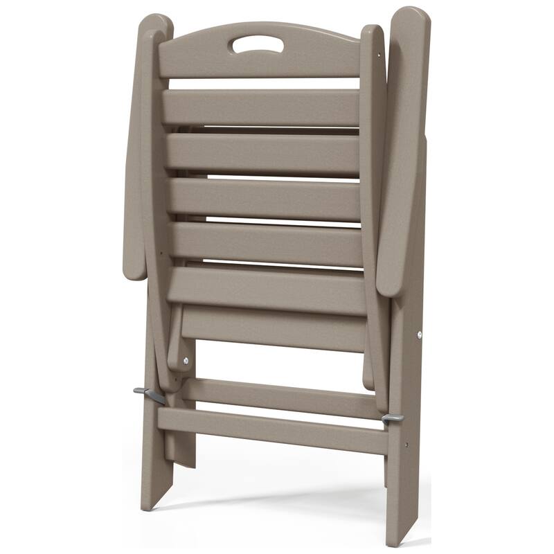 Coastline Patio Folding Highback Dining Chair Set of 2