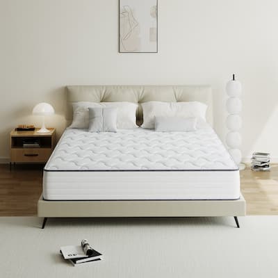 SweDrea 8/12 in Medium Firm Gel-infused Memory Foam Hybrid Mattress Cooling and Breathable with CertiPUR-US, SGS and OEKO-TEX
