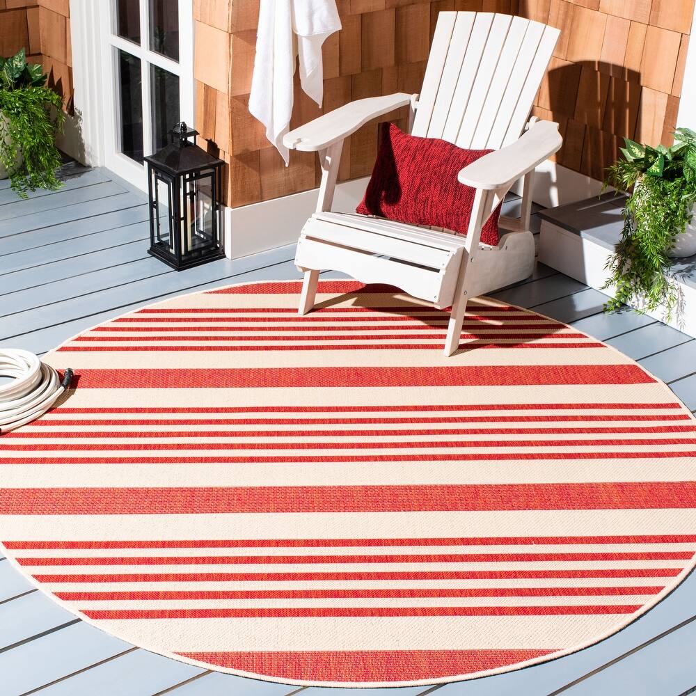 SAFAVIEH Beach House Mecbure Indoor/ Outdoor Waterproof Patio Backyard Rug