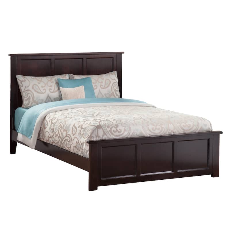 Madison Wood Low Profile Platform Bed with Matching Footboard