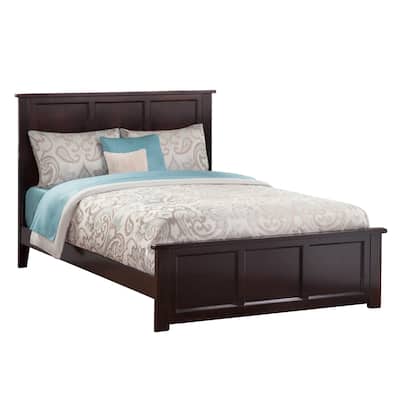 Madison Wood Low Profile Platform Bed with Matching Footboard