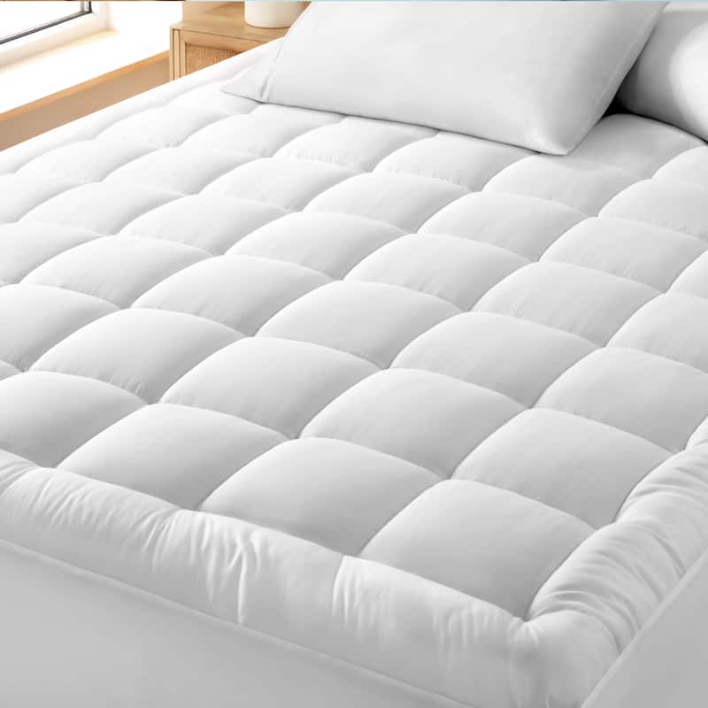 Bare Home Deep Pocket Cotton Top Mattress Pad - Twin XL - White