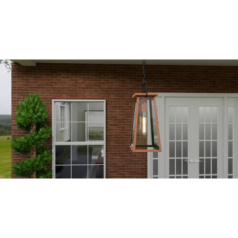 Carolina 1-Light Aged Copper Outdoor Hanging Lantern