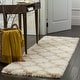 preview thumbnail 36 of 99, SAFAVIEH Montreal Shag Sadia 2-inch Thick Rug 2'3" x 7' Runner - Ivory/Beige - Runner