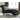 Signature Design by Ashley Harriotte Black/Gray Chaise - 35"W x 74"D x 39"H