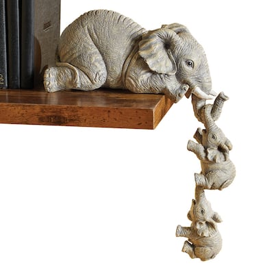 Elephant Family Collectible Figurines - Set of 3 - 11.000 x 8.380 x 6.630