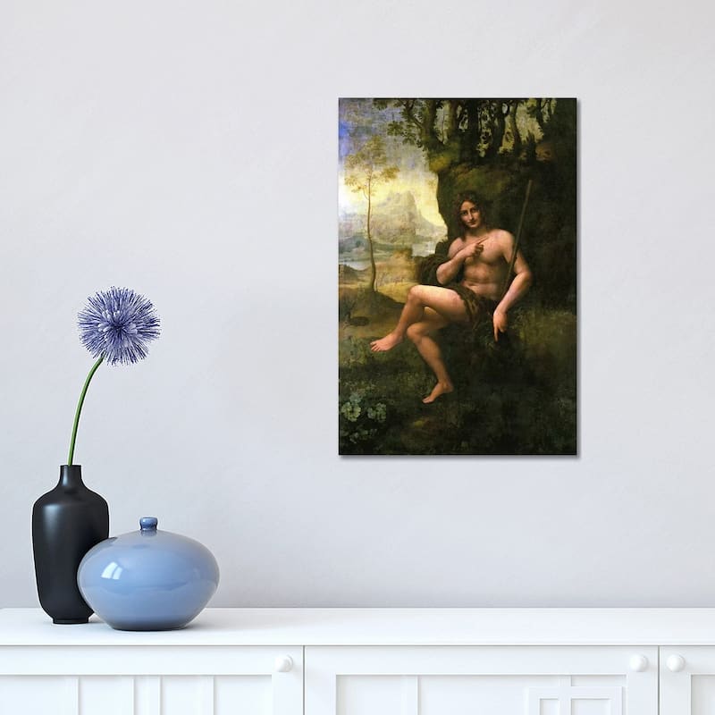 iCanvas "Bacchus, c.1695 " by Leonardo da Vinci Canvas Print - 18x12x1.5