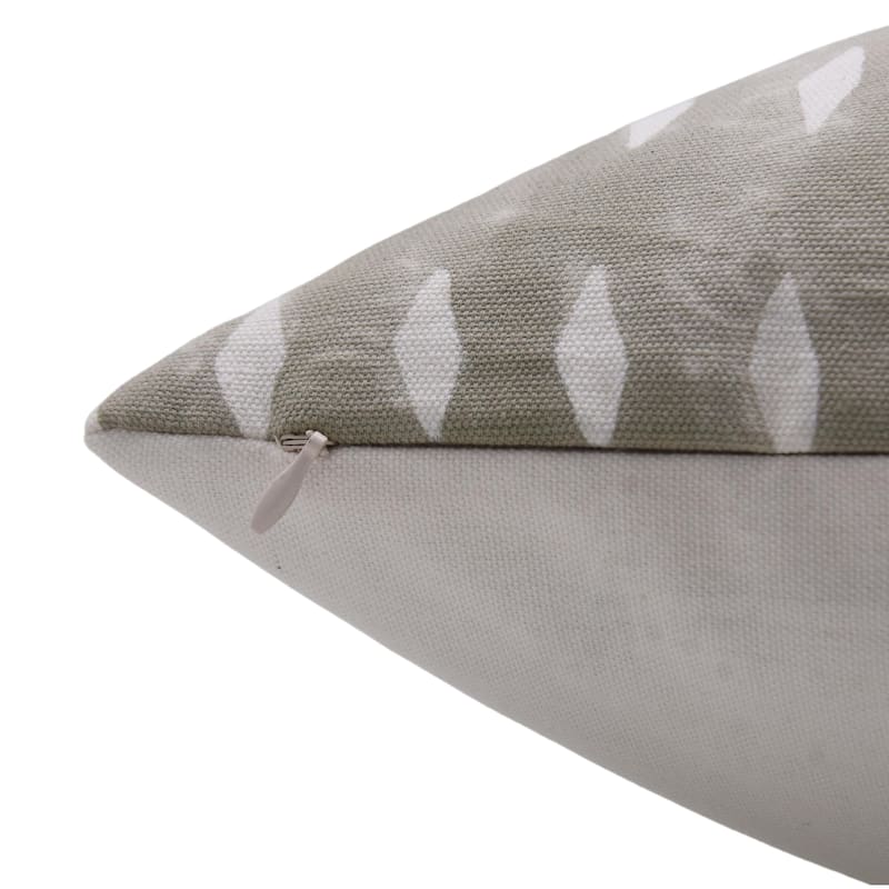 Linen Floral Block print pillow Cover - Omji