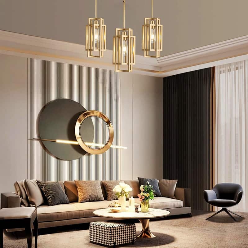 59’’ Hanging lighting gold island lights iron pendant lights