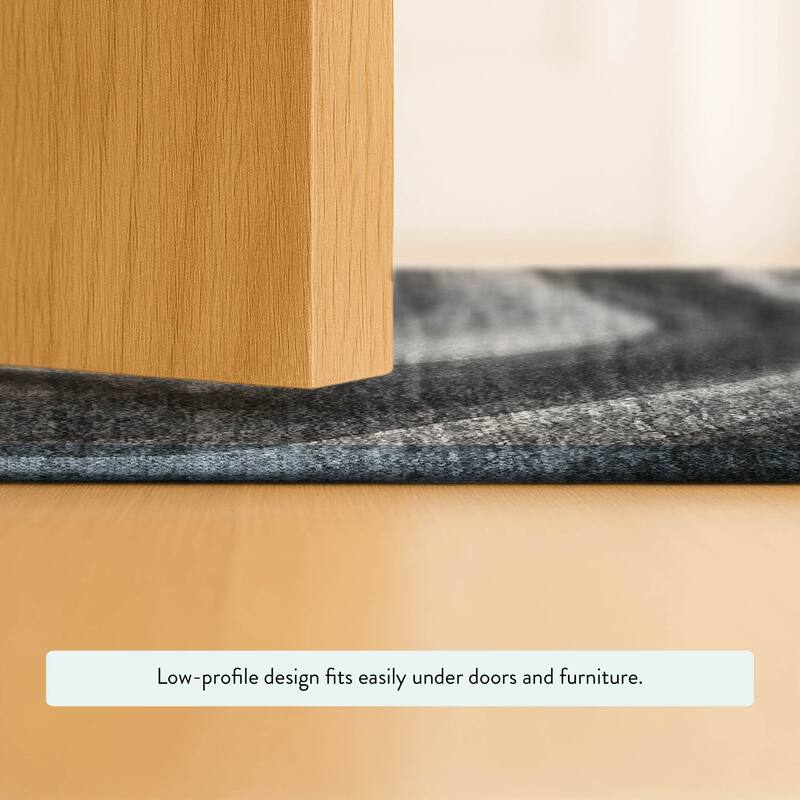 Machine Washable Indoor/ Outdoor Abstract Busey Chantille Rug