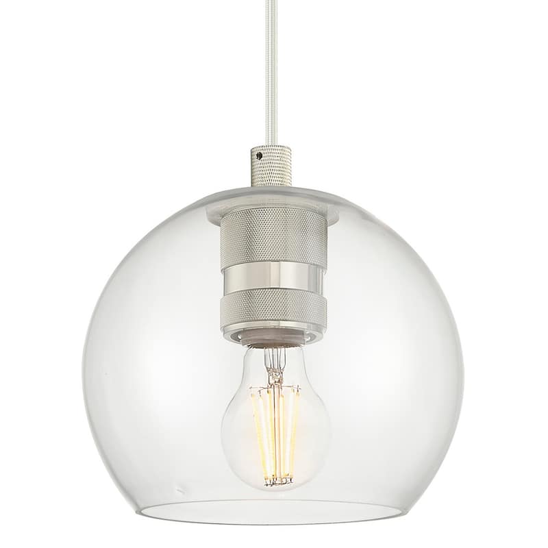 Innovations Lighting 434-1P-G122-6 Crown Point 6" Wide Mini Pendant - Polished Nickel