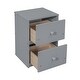 preview thumbnail 27 of 38, Twin Loft Wood Bed with Under-bed, Built-in Desk, a Storage Cabinet of 2 Drawers, Guardrails, Ladder
