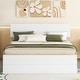 preview thumbnail 17 of 15, Full Size Bed with Twin Size Trundle Bed and 2 Drawers, Wooden Platform Bed Frame with Headboard for Girls Boys Teens Adults