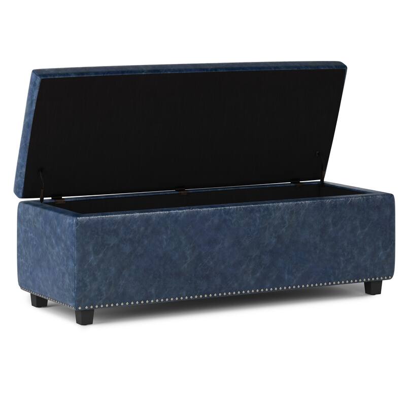 WYNDENHALL Springfield 48 inch Wide Rectangle Storage Ottoman