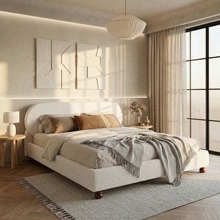 Christopher Knight Home - Havenport Modern Boucle Upholstered Bed Frame ...