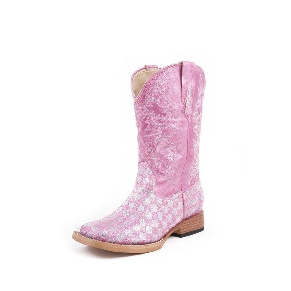 checkerboard cowboy boots